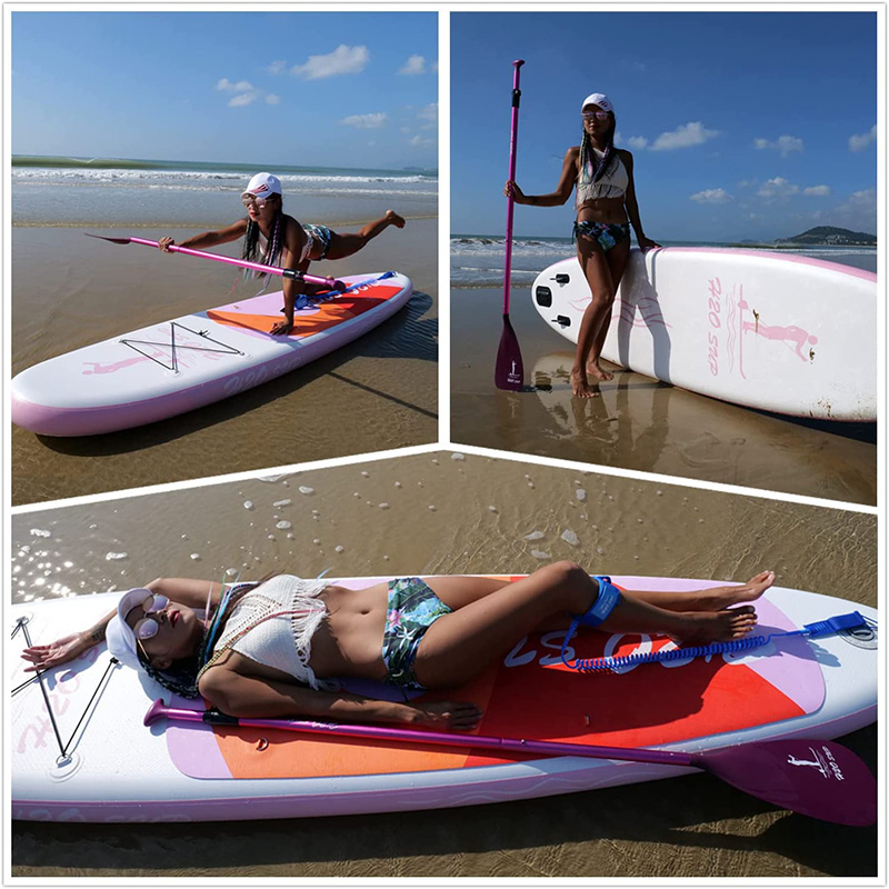 paddle board di colore rosa