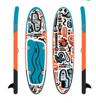 Printed All Round 10'6ft Stand Up Inflatable Paddle Board
        